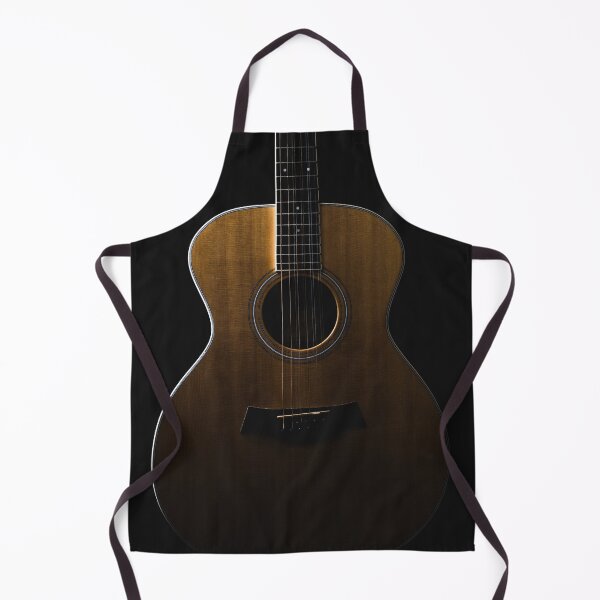 Item preview, Acoustic guitar on black background designed and sold by Lisa Thomas.