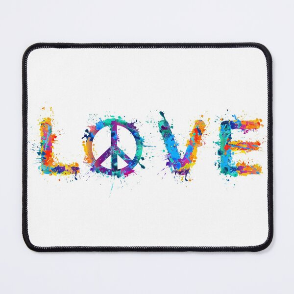 Item preview, Multi-color Rainbow LOVE and Peace Symbol designed and sold by yougalore.