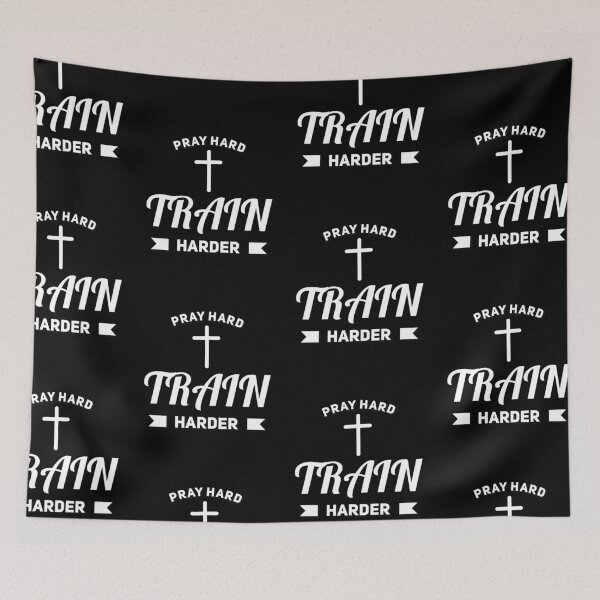 Item preview, Pray Hard Train Harder designed and sold by Life Is Beautiful.