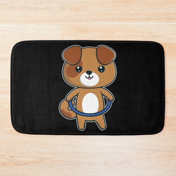Item preview, Cute Kawaii Dog Hula Hooping Gift design designed and sold by theodoros20.