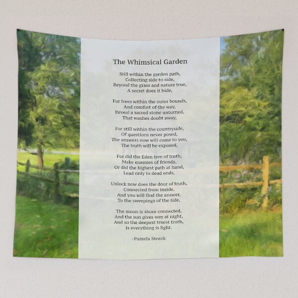 Item preview, The Whimsical Garden Poem designed and sold by Pamela Storch.