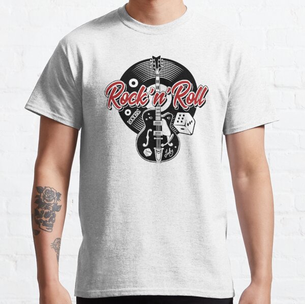 Rockabilly Music Rock n Roll Red White and Black Dice Rockers