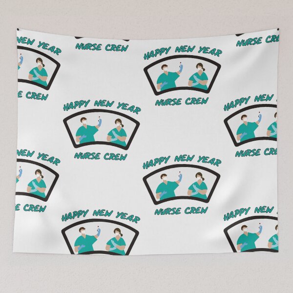 Item preview, Happy New Year Nurse Crew Hat designed and sold by SparrowLag.