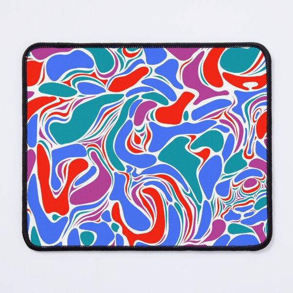 Artikelvorschau, Funky Blue, Red & Teal Marmor Muster entworfen und verkauft von yougalore.