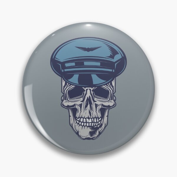 Item preview, Airline Pilot Skull designed and sold by Rott515.