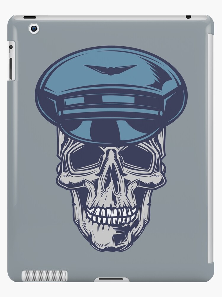 Coque et skin adhésive iPad for Sale avec l'œuvre « Crâne de pilote de  ligne » de l'artiste rott515