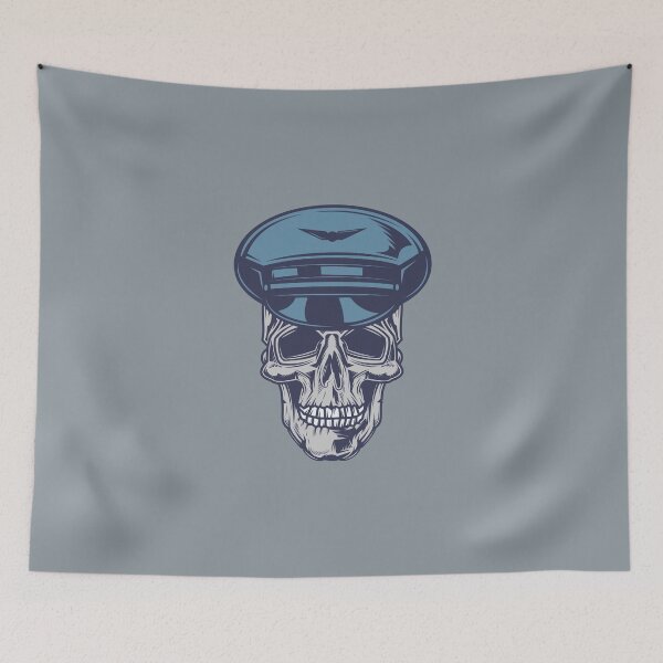 Item preview, Airline Pilot Skull designed and sold by Rott515.