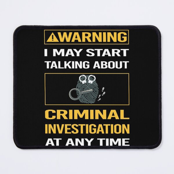 Item preview, Funny Warning Criminal Investigation Criminology designed and sold by ArydeaNoriega.