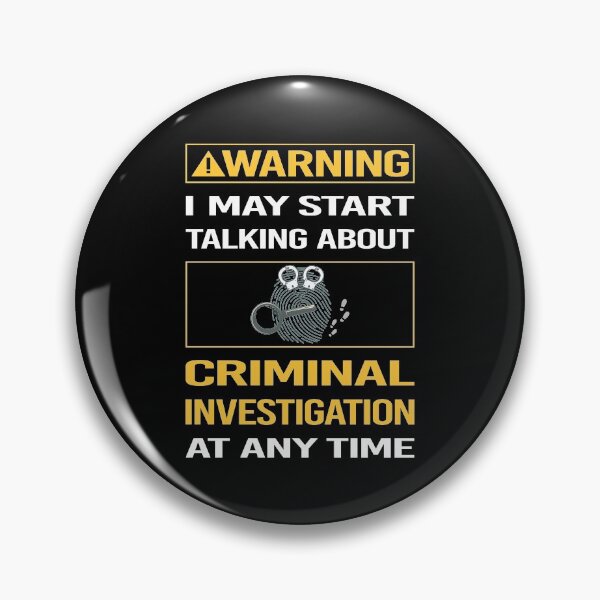 Item preview, Funny Warning Criminal Investigation Criminology designed and sold by ArydeaNoriega.