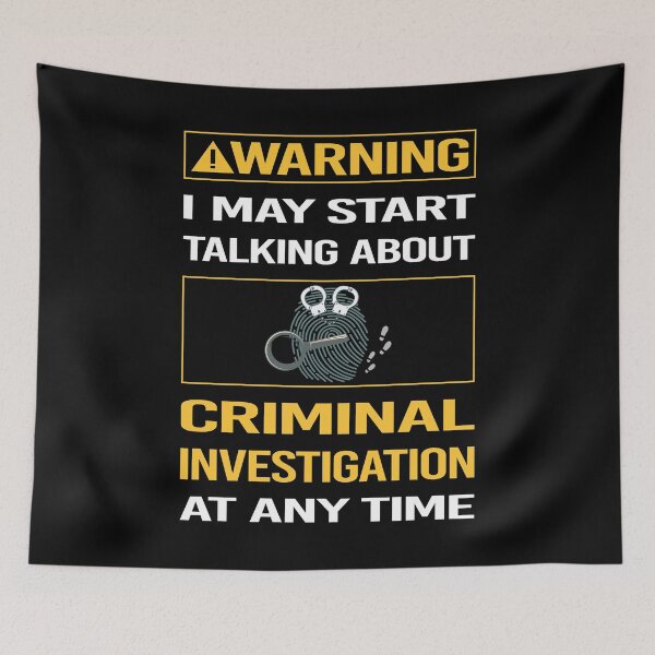 Item preview, Funny Warning Criminal Investigation Criminology designed and sold by ArydeaNoriega.