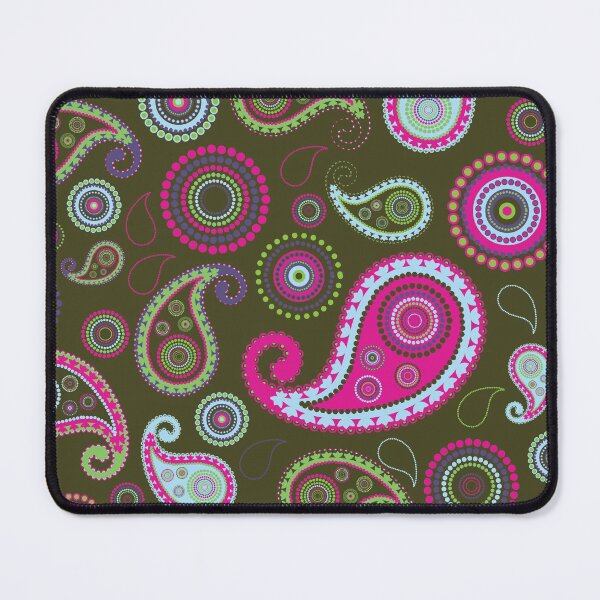 Item preview, Green Pink, Blue Paisley Pattern designed and sold by yougalore.