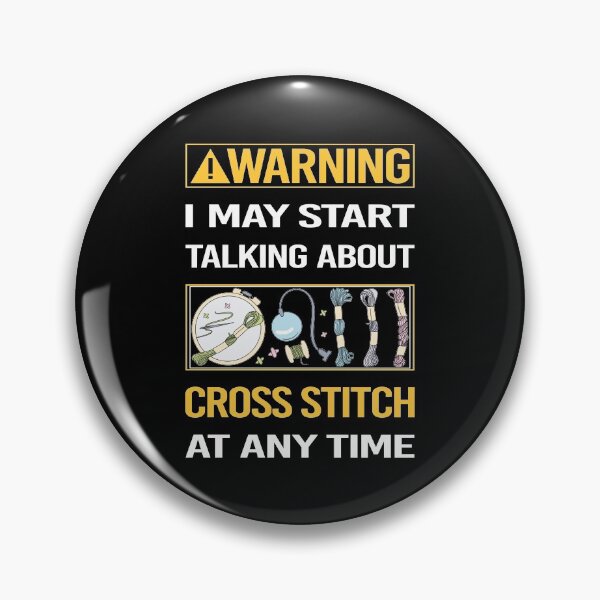 Item preview, Funny Warning Cross Stitch Stitching designed and sold by ArydeaNoriega.