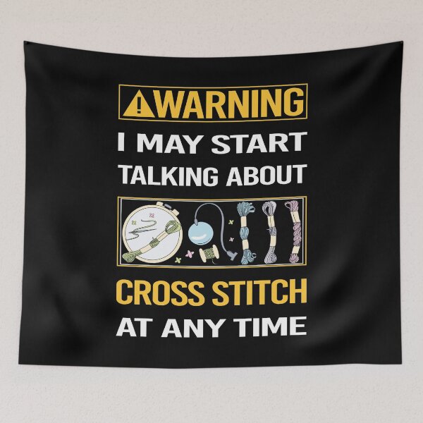 Item preview, Funny Warning Cross Stitch Stitching designed and sold by ArydeaNoriega.