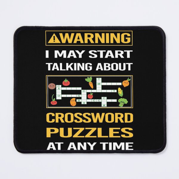 Item preview, Funny Warning Crossword Puzzles designed and sold by ArydeaNoriega.