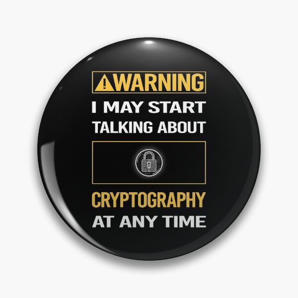 Item preview, Funny Warning Cryptography designed and sold by ArydeaNoriega.