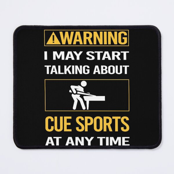 Item preview, Funny Warning Cue Sports designed and sold by ArydeaNoriega.