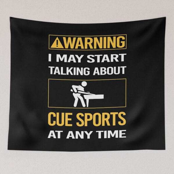 Item preview, Funny Warning Cue Sports designed and sold by ArydeaNoriega.