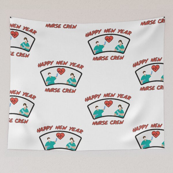 Item preview, Happy New Year Nurse Crew Hat designed and sold by SparrowLag.