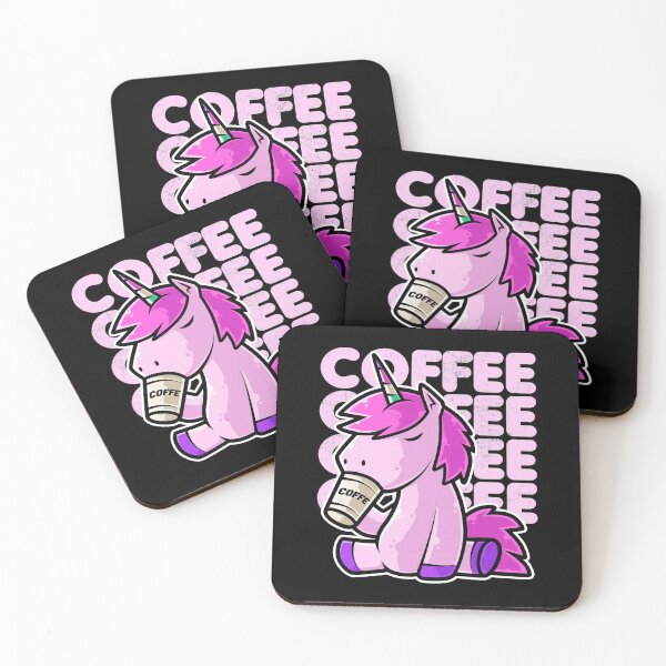 Artikelvorschau, Nettes Einhorn, das Kaffee Kawaii Neko trinkt Anime-Druck entworfen und verkauft von theodoros20.