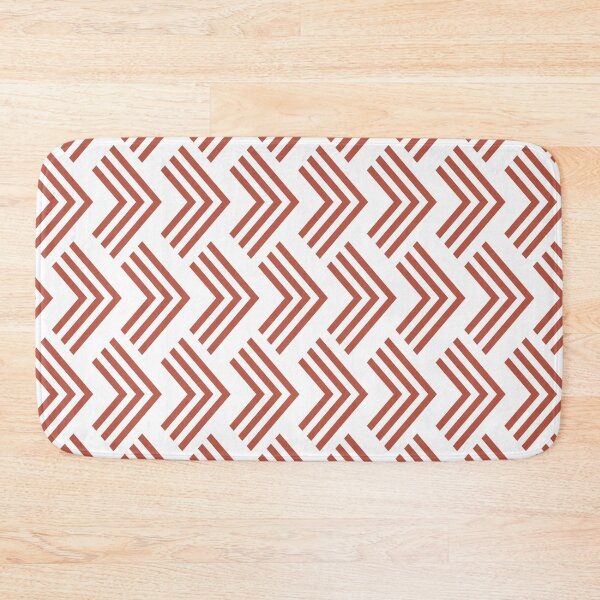 Item preview, Red and White Chevron Arrow Pattern Pairs Dunn and Edwards 2022 Trending Color Red River DE5125 designed and sold by ColorOfTheYears.