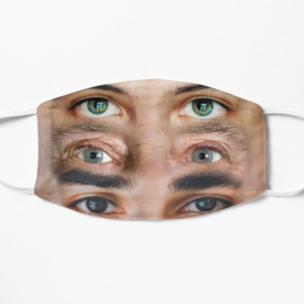 anti face recognition eyes mask Flat Mask