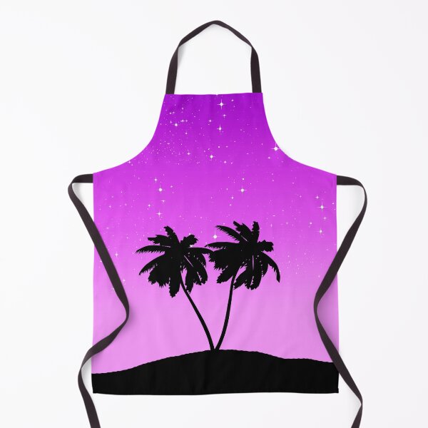 Item preview, Palm Tree Silhouette Against Twilight Purple with Stars designed and sold by Marymarice.