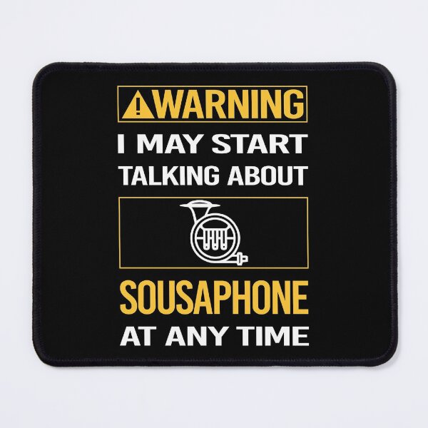 Item preview, Funny Warning Sousaphone designed and sold by FulviaContreras.