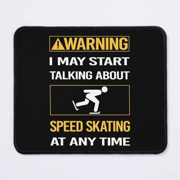 Item preview, Funny Warning Speed Skating Skate Skater designed and sold by FulviaContreras.