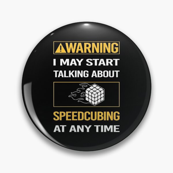 Item preview, Funny Warning Speedcubing Speedcube Speedcuber Speed Cubing designed and sold by FulviaContreras.