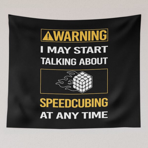 Item preview, Funny Warning Speedcubing Speedcube Speedcuber Speed Cubing designed and sold by FulviaContreras.