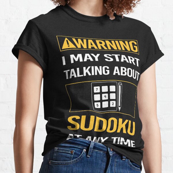 Item preview, Funny Warning Sudoku designed and sold by FulviaContreras.