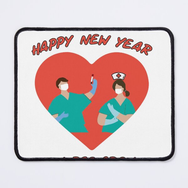 Item preview, Happy New Year Nurse Crew Heart Beloved Ones designed and sold by SparrowLag.