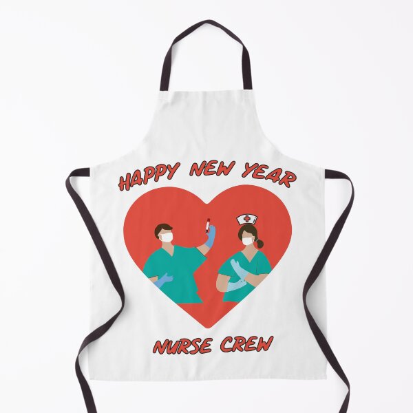 Item preview, Happy New Year Nurse Crew Heart Beloved Ones designed and sold by SparrowLag.