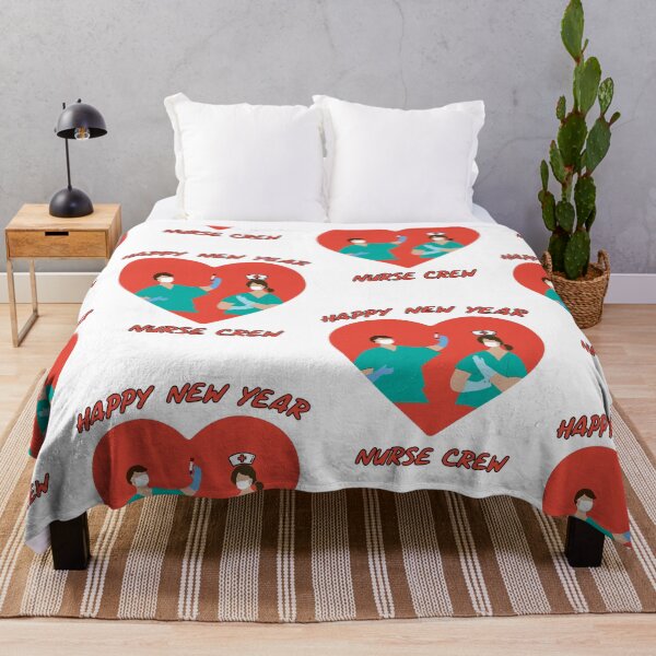 Item preview, Happy New Year Nurse Crew Heart Beloved Ones designed and sold by SparrowLag.
