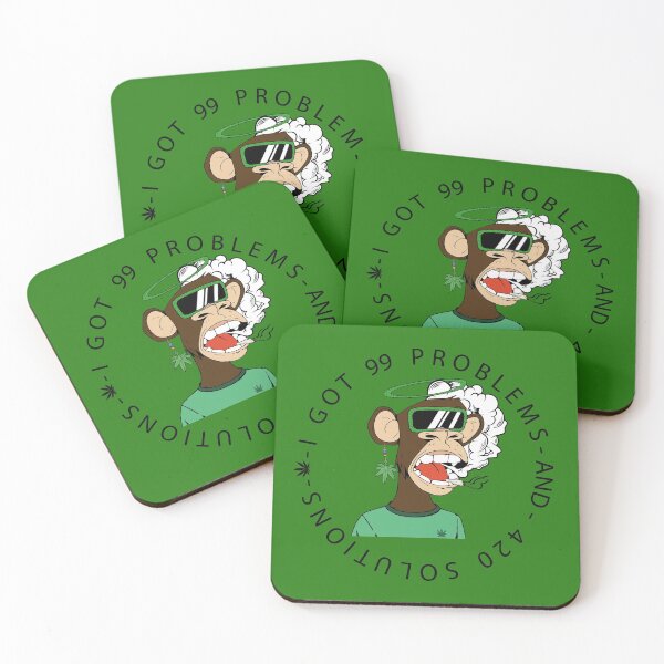 Item preview, FUNNY NFT Monkey Weed Costume GIFT I got 99 problems and 420 solutions designed and sold by KiraSpace.
