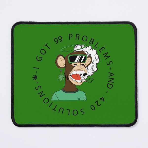 Item preview, FUNNY NFT Monkey Weed Costume GIFT I got 99 problems and 420 solutions designed and sold by KiraSpace.