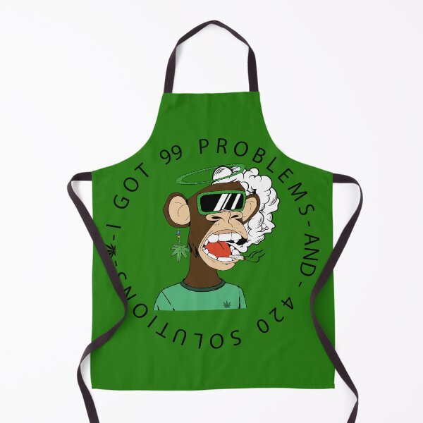 Item preview, FUNNY NFT Monkey Weed Costume GIFT I got 99 problems and 420 solutions designed and sold by KiraSpace.