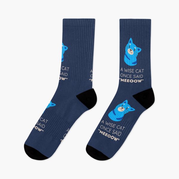 Item preview, A wise cat once said Meow (Blue) designed and sold by FOSLIGHT.