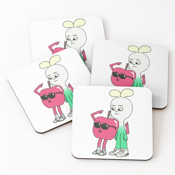Item preview, Cute apple and onion couple                 designed and sold by AllSortsMerchs.