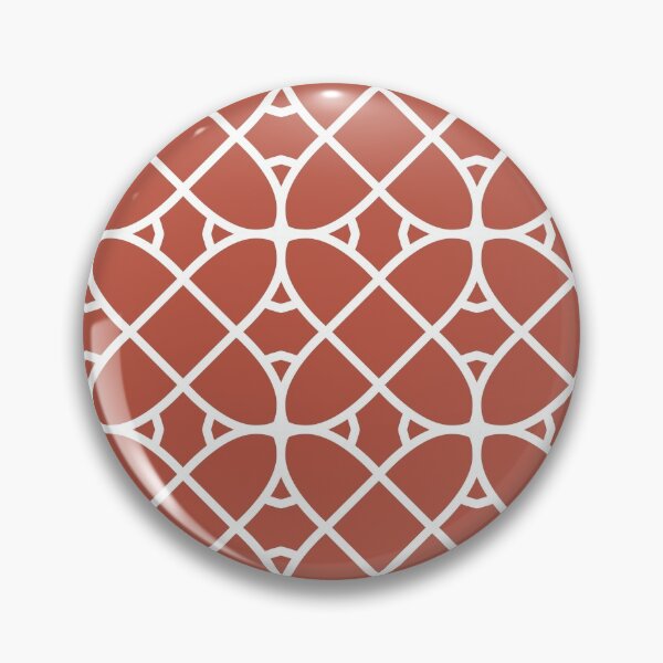 Item preview, Red and White Geometric Shape Pattern Pairs Dunn and Edwards 2022 Trending Color Red River DE5125 designed and sold by ColorOfTheYears.