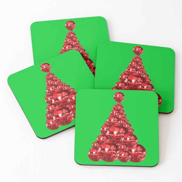 Item preview, Jolly Red Disco Ball Christmas Tree designed and sold by Deborah Camp.