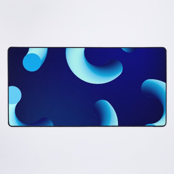 Item preview, Funky, blue curly swirling abstract pattern  designed and sold by yougalore.