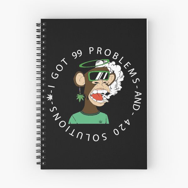 Item preview, FUNNY NFT Monkey Weed Costume GIFT I got 99 problems and 420 solutions designed and sold by KiraSpace.