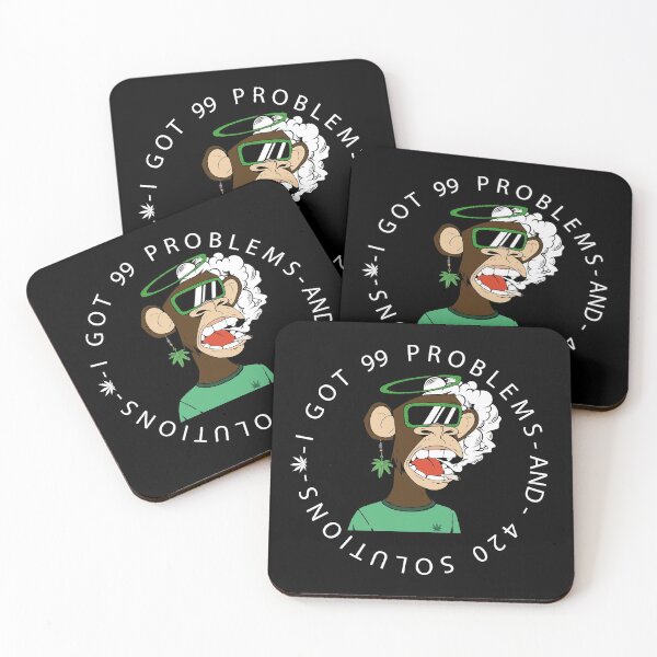 Item preview, FUNNY NFT Monkey Weed Costume GIFT I got 99 problems and 420 solutions designed and sold by KiraSpace.