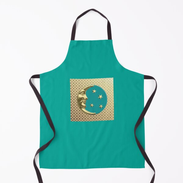 Item preview, Art Deco Moon and Stars, Turquoise and Gold designed and sold by Marymarice.