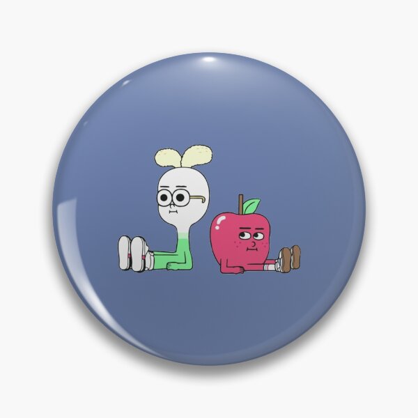 Item preview, Cute apple and onion couple                        designed and sold by AllSortsMerchs.
