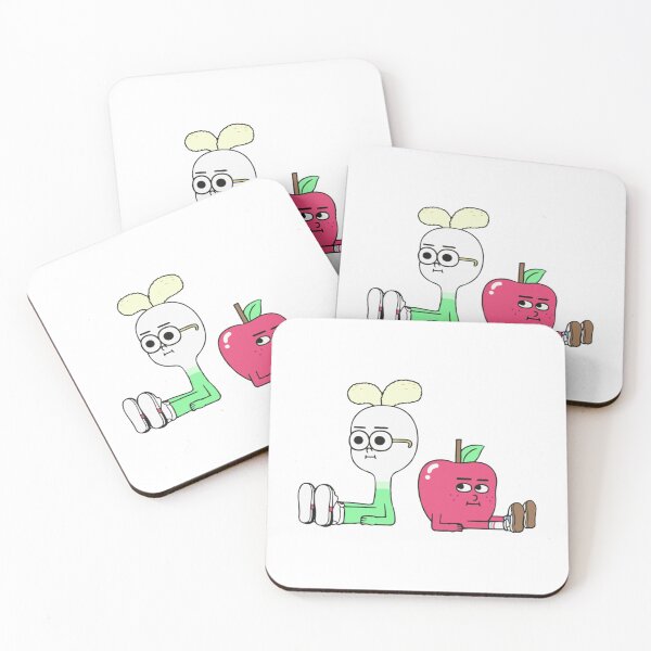 Item preview, Cute apple and onion couple                        designed and sold by AllSortsMerchs.