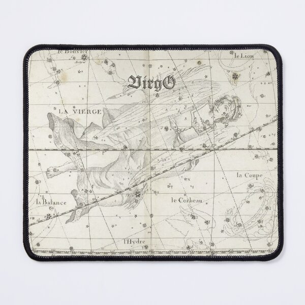 Item preview, Virgo zodiac sign, vintage star map year 1795 designed and sold by NineJuly.