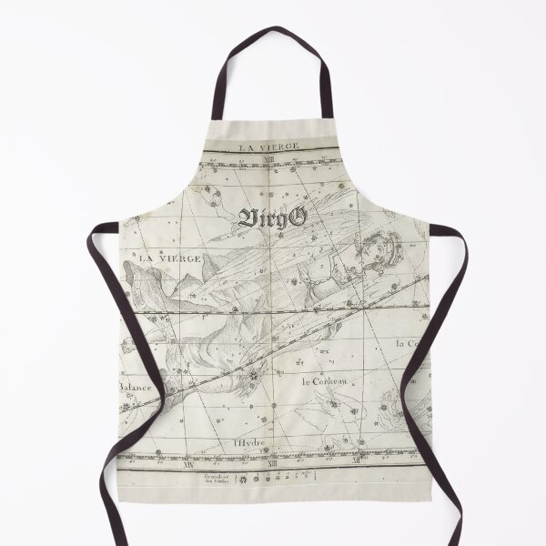 Item preview, Virgo zodiac sign, vintage star map year 1795 designed and sold by NineJuly.