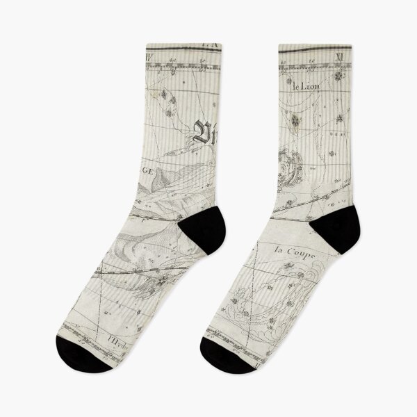 Item preview, Virgo zodiac sign, vintage star map year 1795 designed and sold by NineJuly.